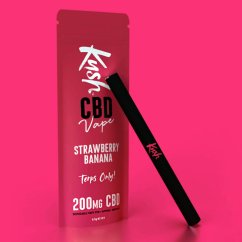 Kush Vape CBD párologtató toll, eper banán, 200 mg CBD