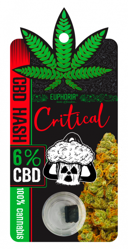 Euphoria CBD Hash 6% Critical 1 g