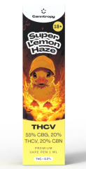 Canntropy THCV Vape Pen Super Lemon Haze, 20 % THCV, 60 % CBG, 20 % CBN, 1 ml