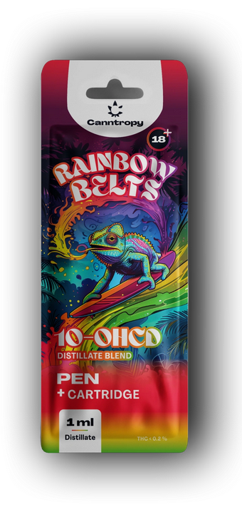 Canntropy 10-OHCD Pen + Cartridge Rainbow Belts, 10-OHCD 20 %, 1 ml