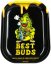 Best Buds Dab egész napos kis fém gördülő tálca mágneses darálókártyával