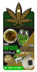 Euphoria CBD Flower OG Kush vs CBD Hash AK 47