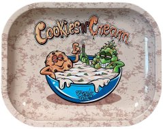 Best Buds Cookies And Cream fém gördülő tálca kicsi, 14x18 cm