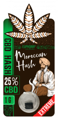 Euphoria CBD Hash marokkói 25% CBD 1 g