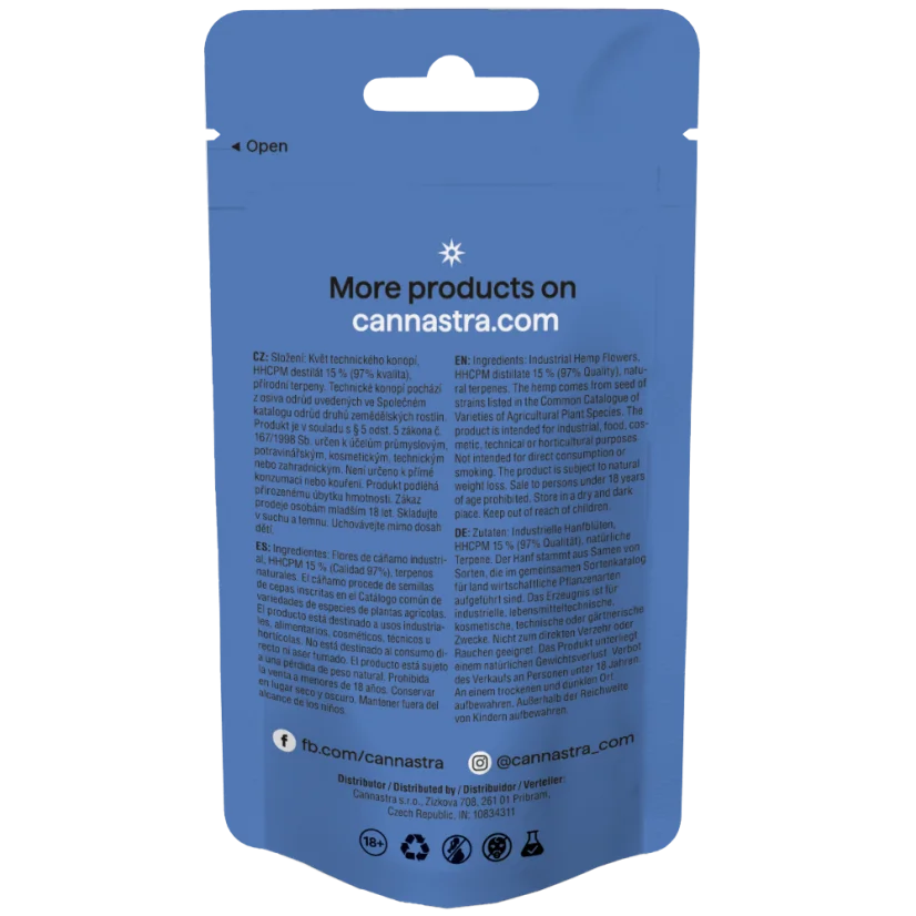 Cannastra HHCPM Flower Cosmic Blackout 97%-os minőség, 1-5 g - Mennyiség: 5 gramm