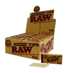 RAW perforált széles hegyek Fehérítetlen széles szűrők - 50 db