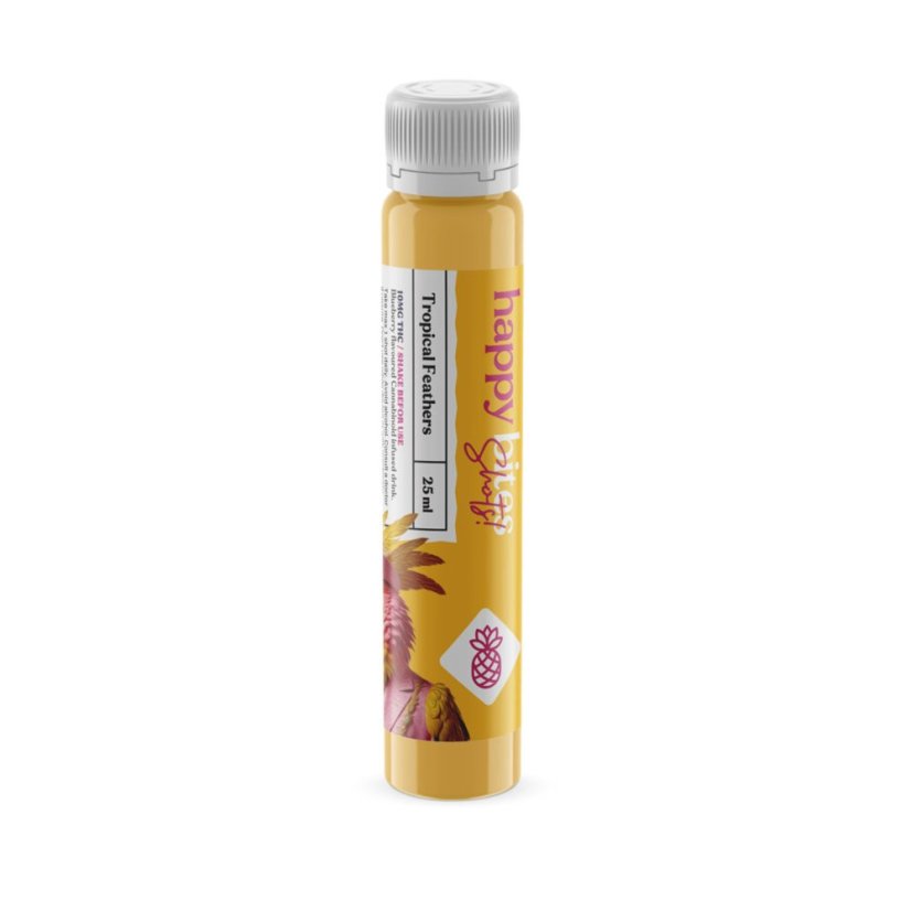 Happy Bites THC+ Shot Tropical Feathers, 10 mg, 25 ml