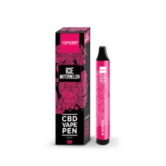 Euphoria CBD eldobható Vape Pen jeges görögdinnye, 2 ml