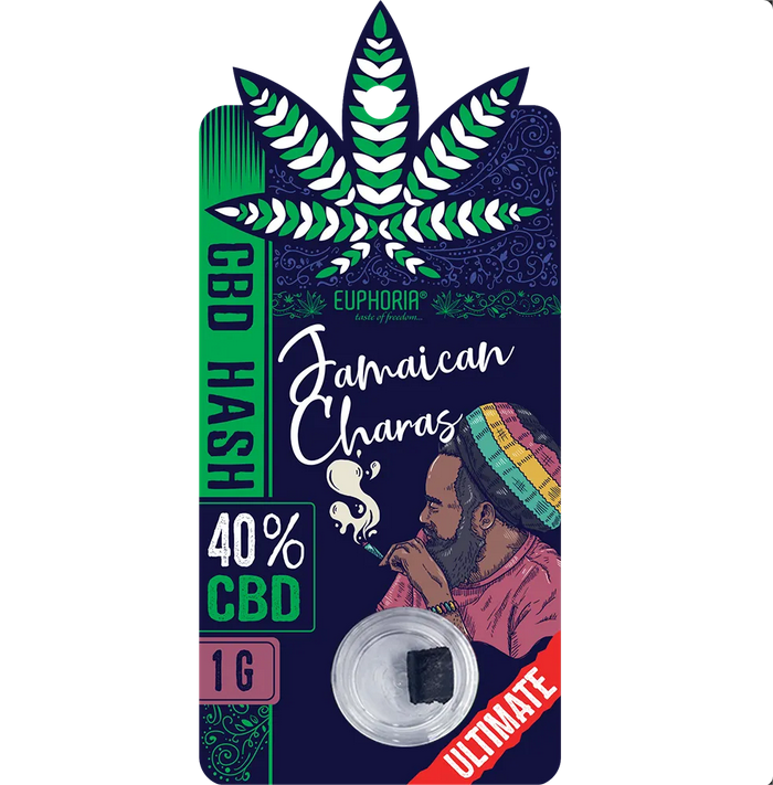 Euphoria CBD Hash Jamaica Charas, CBD 40%, 1 g