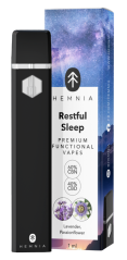 Hemnia Prémium funkcionális Vape Pen Restful Sleep – 40% CBD, 60% CBN, levendula, golgotavirág, 1 ml
