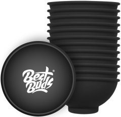 Best Buds Szilikon keverőtál 7 cm, fekete fehér logóval