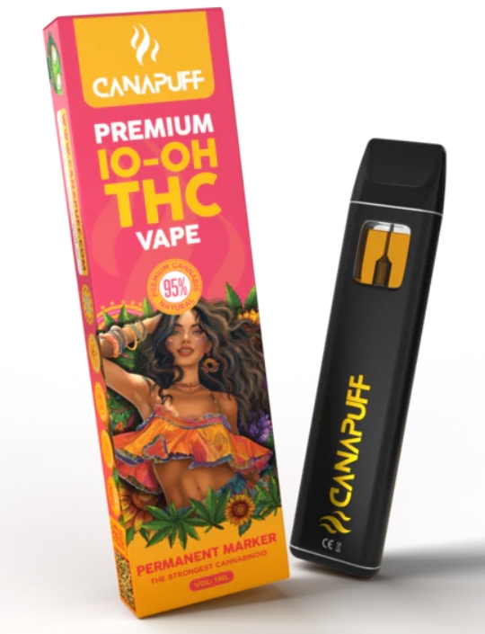 CanaPuff Marker permanent 10-OH-THC de unică folosință, 10-OH-THC 95 %, 1 ml