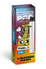 Czech CBD THCV Vape Pen disPOD Libanon Hash, 25% THCV, 67% CBG, 1 ml