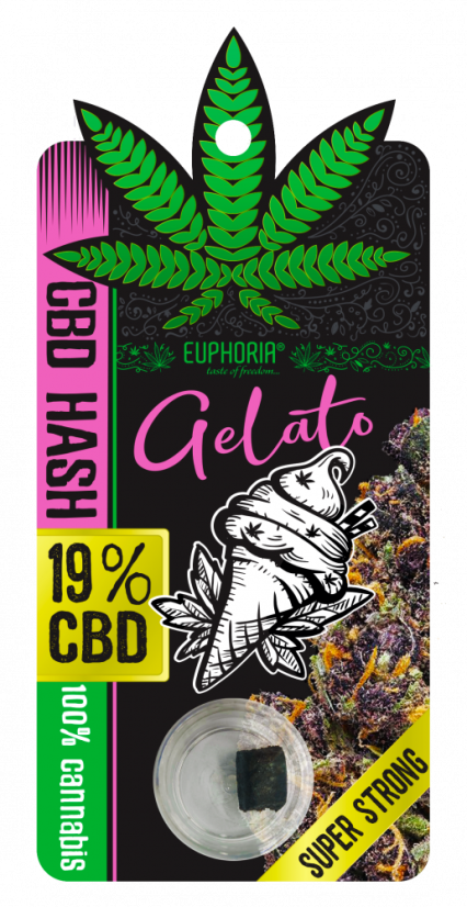 Euphoria CBD Hash GELATO 19% CBD 1 g