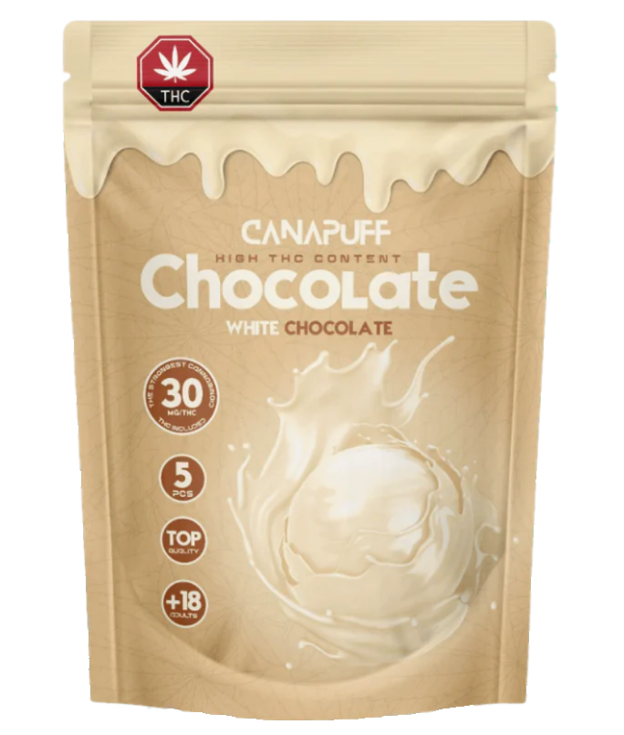 CanaPuff THC+ Chocolate - White - Válassz:: 1 darab