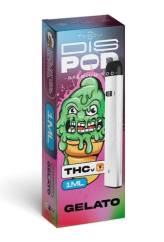 Czech CBD THCV Vape Pen disPOD Gelato, 25% THCV, 67% CBG, 1 ml