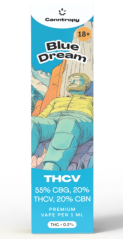 Canntropy THCV Vape Pen Kék álom, 20 % THCV, 60 % CBG, 20 % CBN, 1 ml