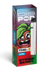 Czech CBD THCV Vape Pen disPOD Strawberry, 25% THCV, 67% CBG, 1 ml