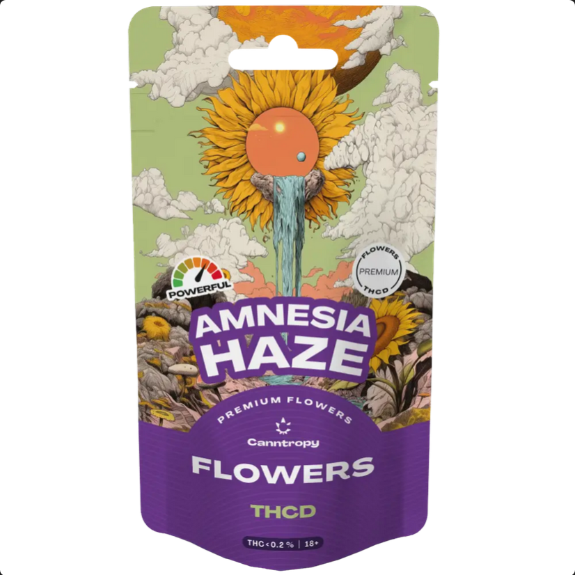 Canntropy THCD Flower Amnesia Haze, 10% THCD, 1-5 g - Mennyiség: 1 gramm