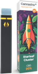 Cannastra CBD eldobható Vape Pen Starleaf Cluster, CBD 95%, 1 ml