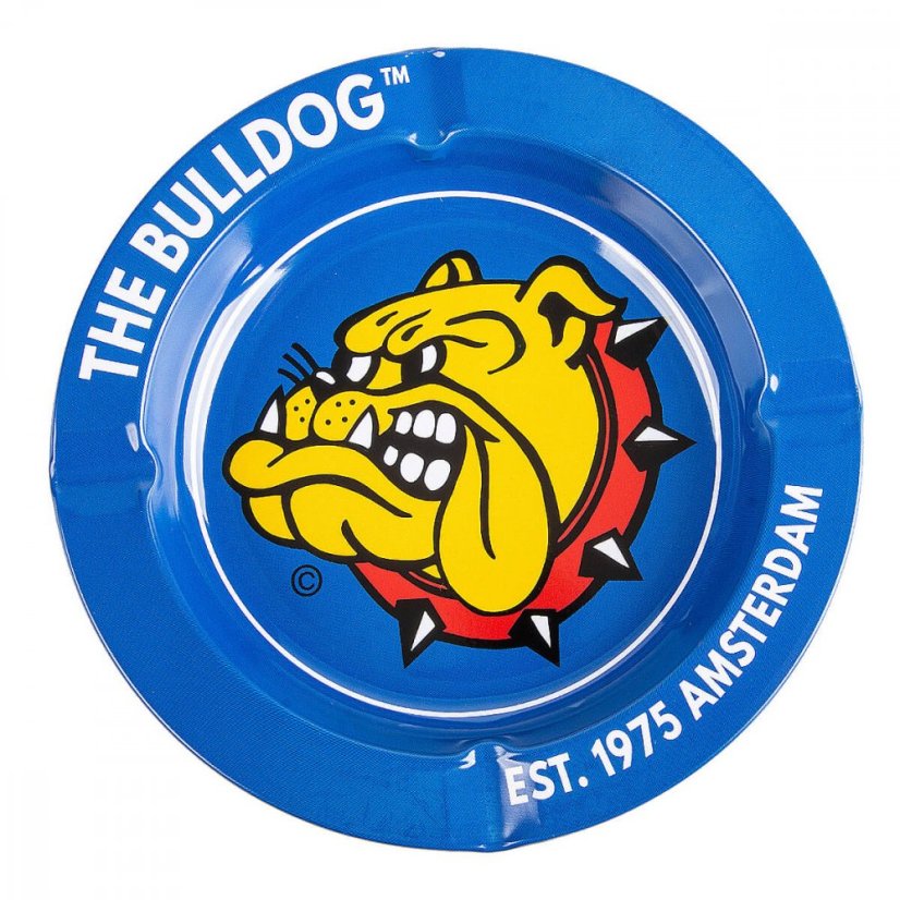The Bulldog Eredeti kék Metal Hamutartó