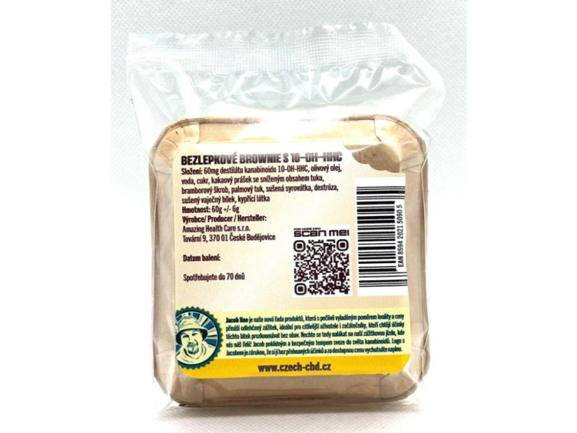 Czech CBD 10-OH-HHC Brownie 60mg - gluténmentes