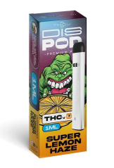 Czech CBD THCV Vape Pen disPOD Super Lemon Haze, 25% THCV, 67% CBG, 1 ml