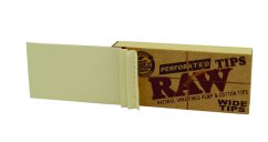 RAW perforált széles hegyek Fehérítetlen széles szűrők - 50 db
