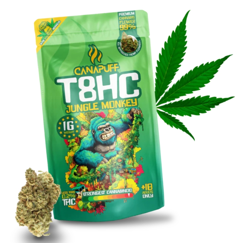 Canapuff - Jungle Monkey 99% T8HC Flowers - Mennyiség: 5 gramm