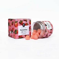 Hemnia CBD gumicukor, savanyú eper, 100 mg CBD, 20 db x 5 mg, 45 g