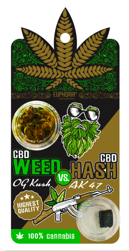 Euphoria CBD Flower OG Kush vs CBD Hash AK 47