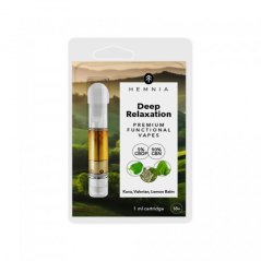 Hemnia Mély relaxáció - patron, 5 % CBDP, 90 % CBN, kava kava, valeriana, citromfű, 1 ml