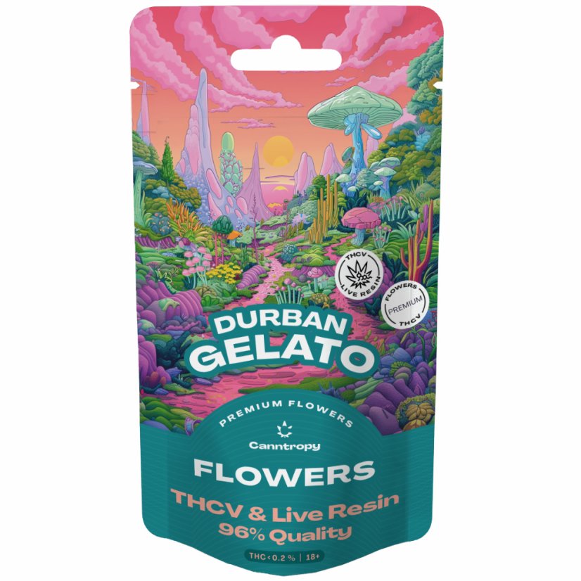 Canntropy THCV Flower Durban Gelato  THCV 96%, 1-5 g - Mennyiség: 5 gramm