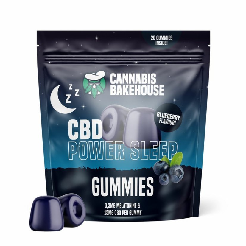 Cannabis Bakehouse CBD Power Sleep Gumicukor 300 mg, 20 db x 15 mg CBD