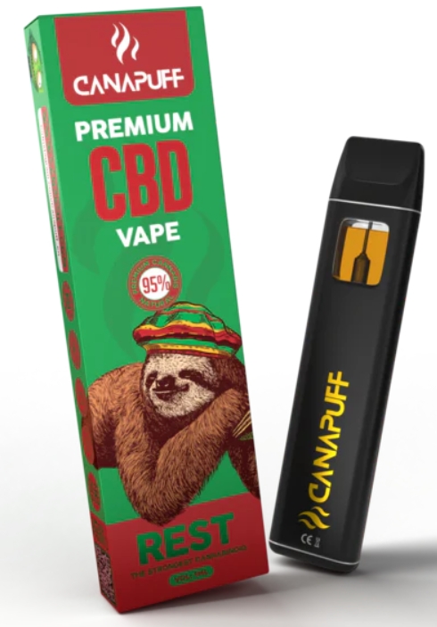 CanaPuff Pen Vape de unică folosință REST, CBD 95%, 1ml
