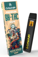 CanaPuff eldobható Vape Pen White Widow , 9H-THC 95%, 1 ml