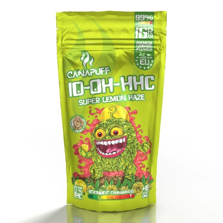 CanaPuff 10-OH-HHC Flower Super Lemon Haze, 10-OH-HHC 99%, 1-5 g - Mennyiség: 3 gramm