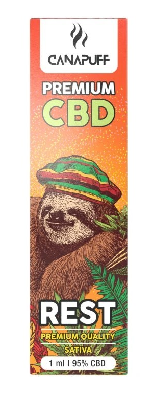 CanaPuff CBD eldobható Vape Pen REST, CBD 95%, 1ml
