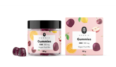 Hemnia CBD vegán gummies, gyümölcskeverék, 300 mg CBD, 30 db x 10 mg, 80 g