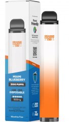 Orange County CBD Vape toll Miami Blueberry 3500 Puff, 600 mg CBD, 400 mg CBG, 10 ml