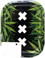 Best Buds XXX Amsterdam kis fém gördülő tálca mágneses darálókártyával